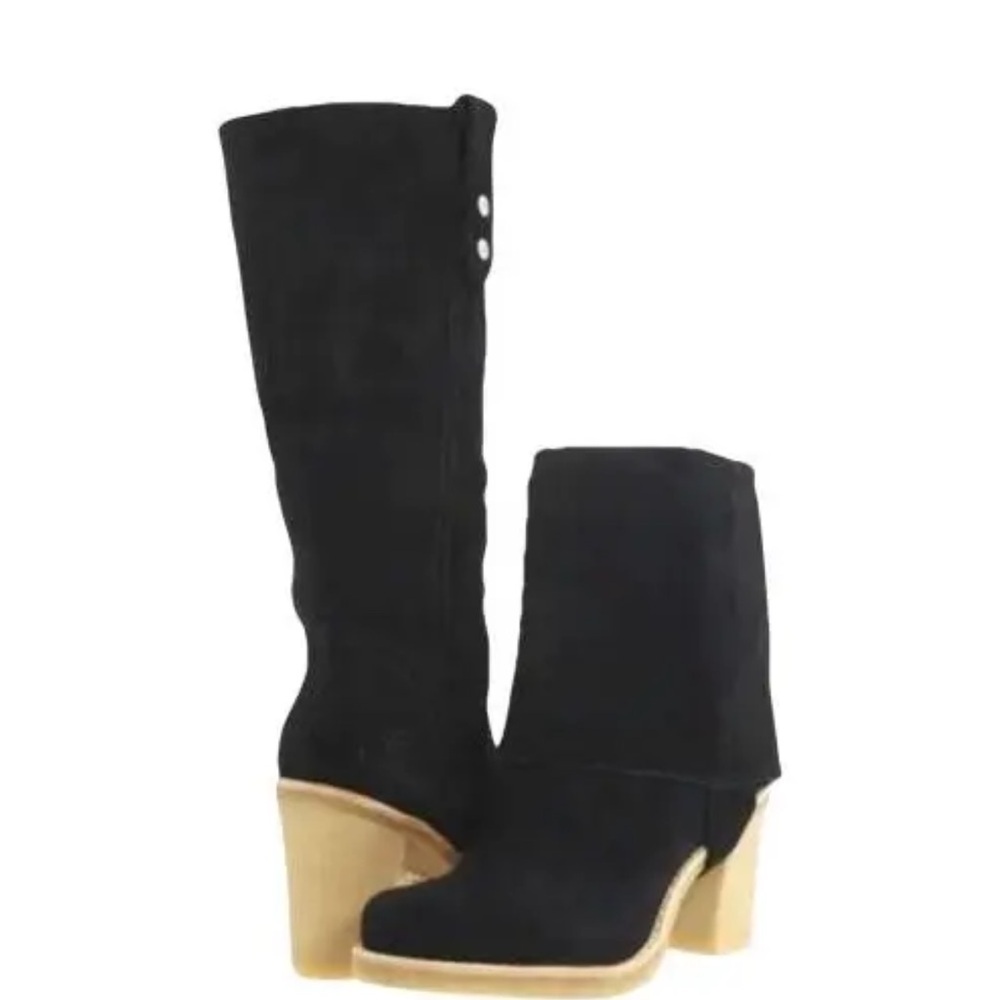 UGG Josie Black Convertible Suede Pull
Up Boots